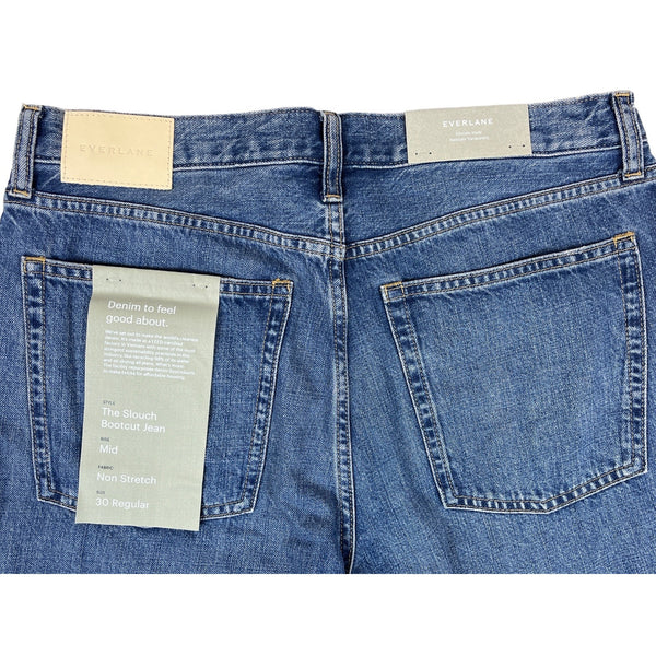 Everlane Men’s Mid Rise Slouch Bootcut Jean Regular Fit Sz 30- NWT