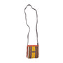 Forte Jeans Women's Multicolor Striped Canvas Crossbody Mini Clutch Sz S