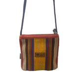 Forte Jeans Women's Multicolor Striped Canvas Crossbody Mini Clutch Sz S