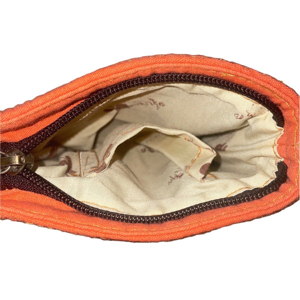 Forte Jeans Women's Multicolor Striped Canvas Crossbody Mini Clutch Sz S
