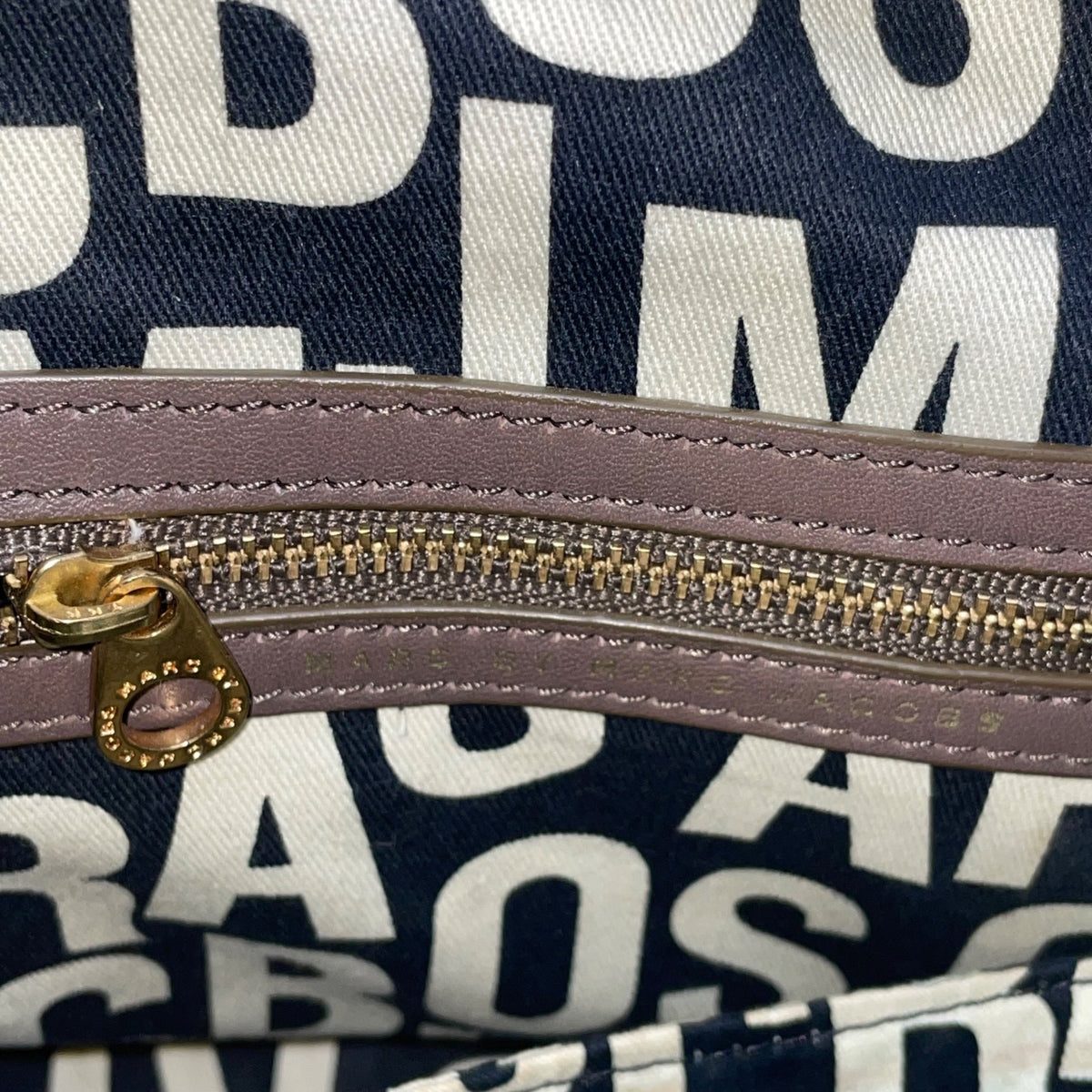 Marc Jacobs Women's Grey Leather Gold Tone Hardware Detachable Strap Tote Bag