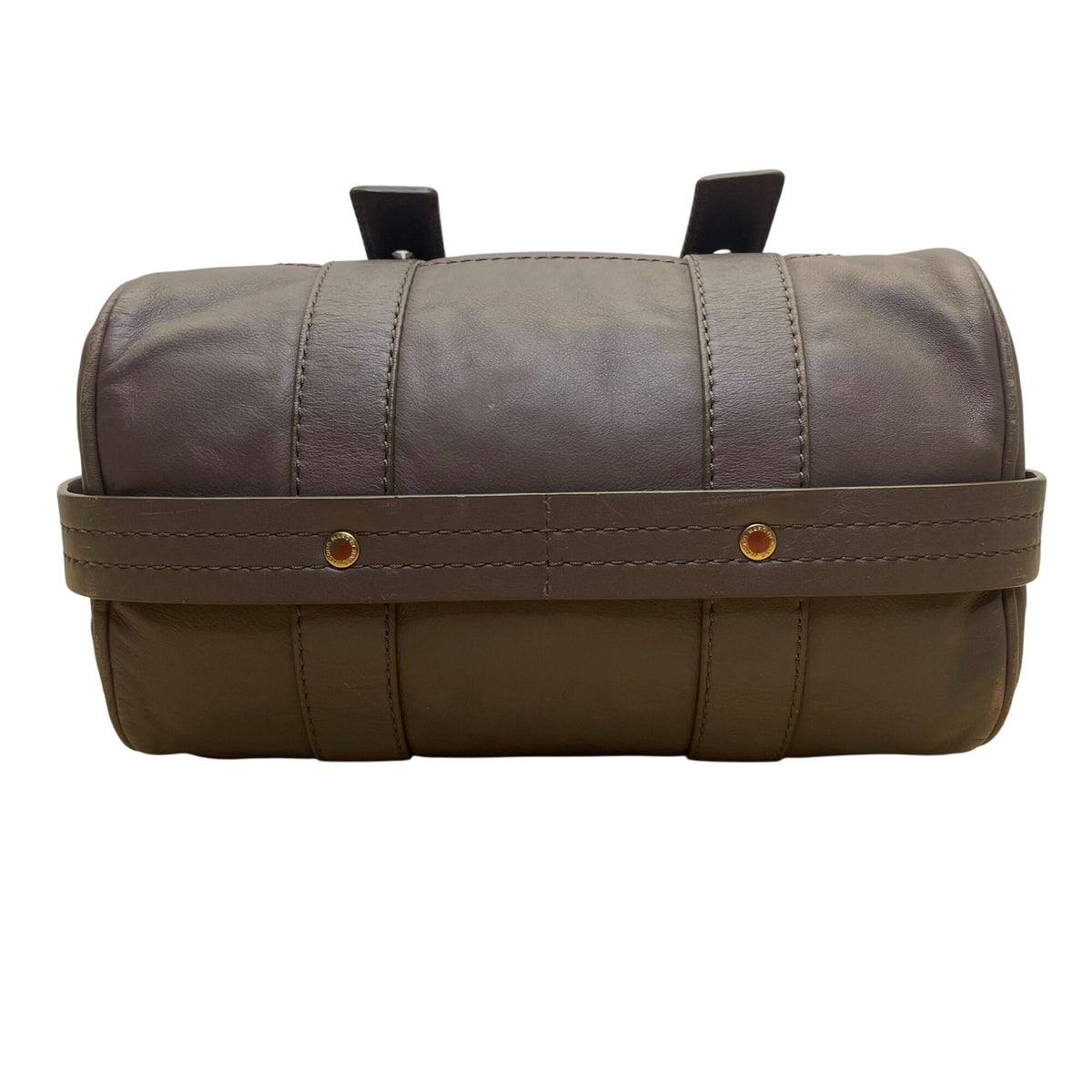 Marc Jacobs Women's Grey Leather Gold Tone Hardware Detachable Strap Tote Bag