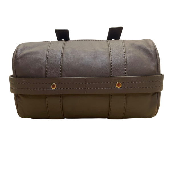 Marc Jacobs Women's Grey Leather Gold Tone Hardware Detachable Strap Tote Bag