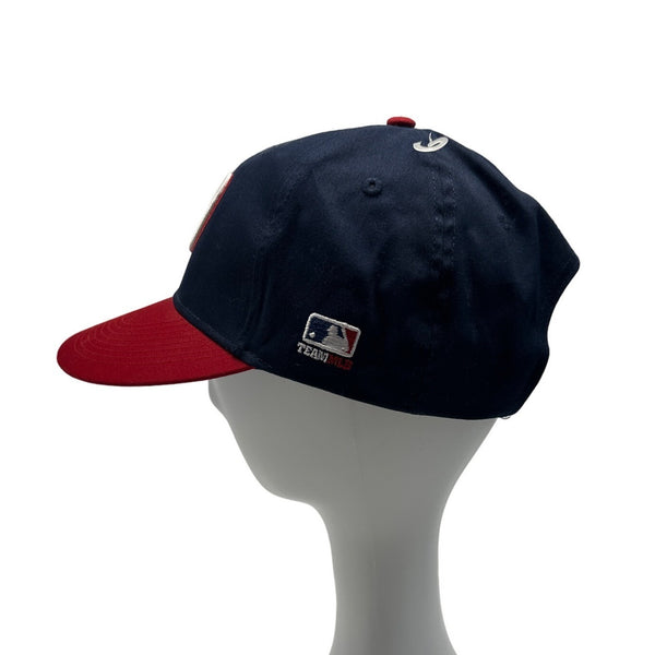 Oc Sports Washington Nationals Adjustable Baseball Hat for Men Navy Blue Red