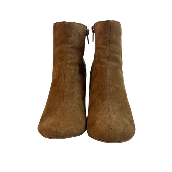 Daily Shoes Women's Brown Suede Bonnie Heeled Booties Sz 10
