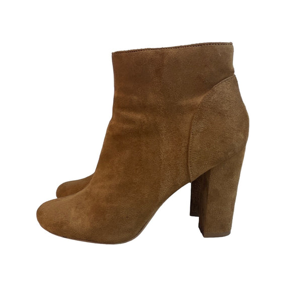 Daily Shoes Women's Brown Suede Bonnie Heeled Booties Sz 10