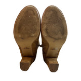 Daily Shoes Women's Brown Suede Bonnie Heeled Booties Sz 10
