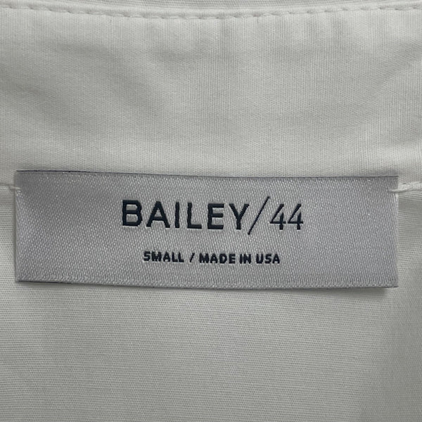 Sleeveless White Twist Front Blouse With Collar By Bailey 44 Size S