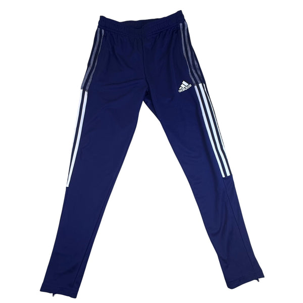 Adidas Mens Blue Polyester Aeroready Training Pants With Logo Size S - New