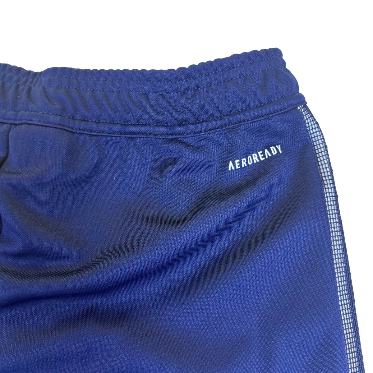 Adidas Mens Blue Polyester Aeroready Training Pants With Logo Size S - New