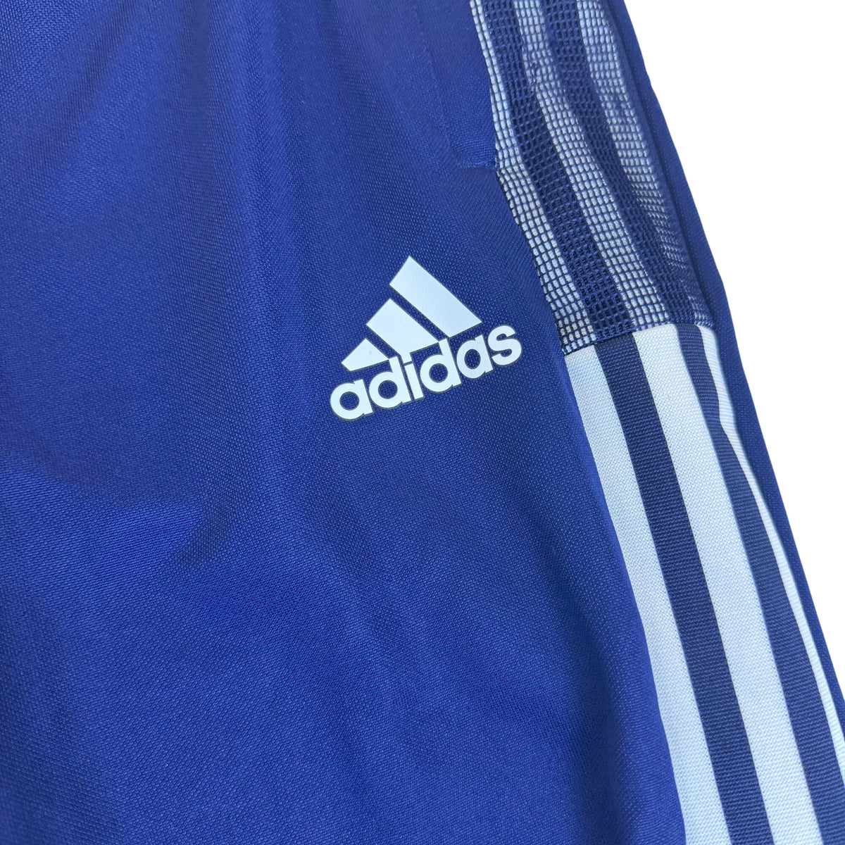 Adidas Mens Blue Polyester Aeroready Training Pants With Logo Size S - New