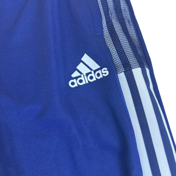 Adidas Mens Blue Polyester Aeroready Training Pants With Logo Size S - New