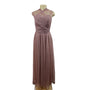 Birdy Grey Women's Dusty Rose Tulle Maxi Dress With Wrap Sleeves Size XS