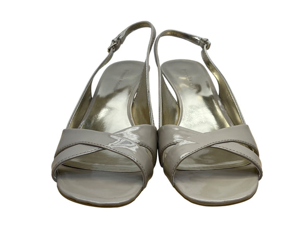 Etienne Aigner Women’s Beige Slingback Wedge Sandals Size 8.5