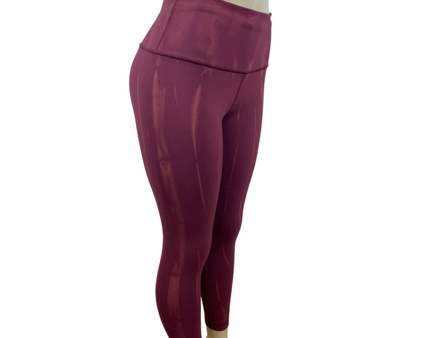 Lululemon Wunder Train Women's High Rise Tight 25" Leggings Fade Sun Red Merlot