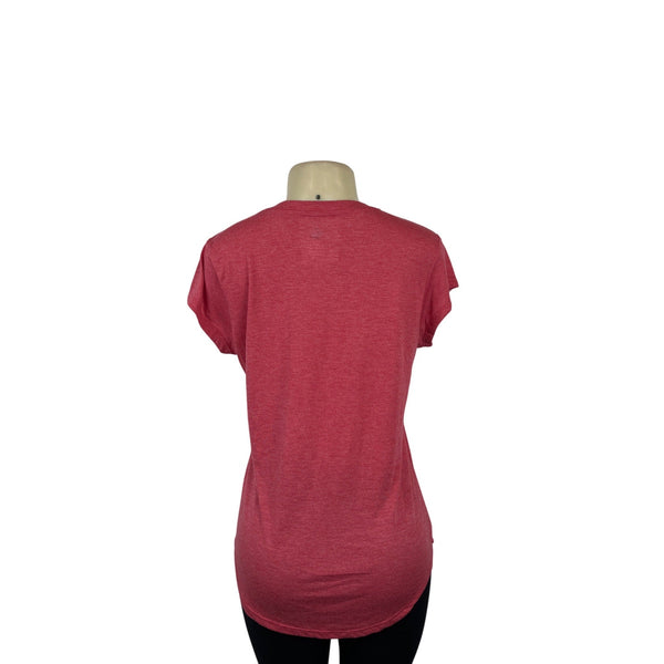 Chicago Blackhawks NHL Womens Red Short Sleeve T-Shirt M 8/10 Polyester Rayon Blend