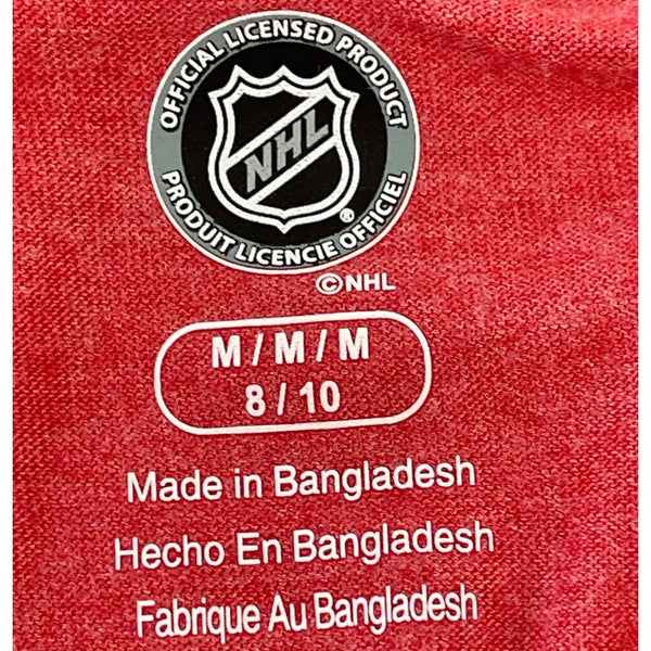 Chicago Blackhawks NHL Womens Red Short Sleeve T-Shirt M 8/10 Polyester Rayon Blend