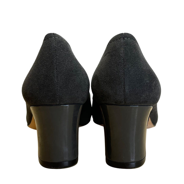 Donald J Pliner Women’s Charcoal Kid Suede Jevi Ks Pumps Size 6.5M