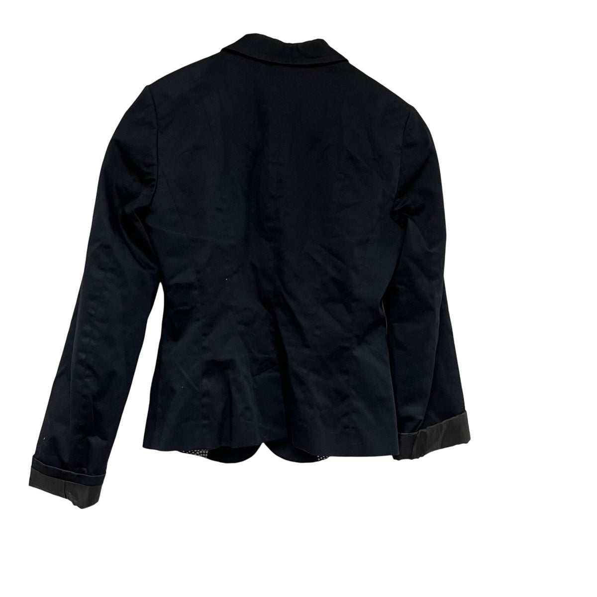 Sisley Womens Black Polyester Blend Casual Blazer Double Button Long Sleeves Size Unknown