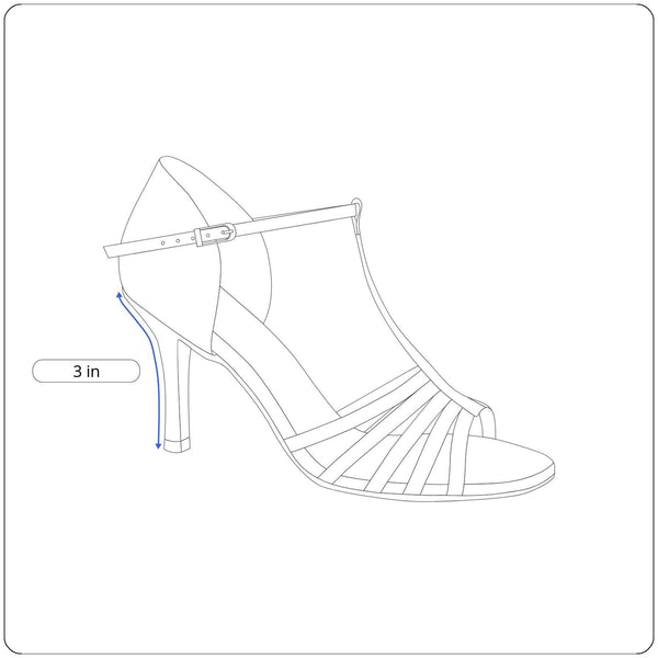Handcrafted Women’s Silver Adjustable Ankle Strap Open Toe Dance Heels Size 8