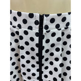 Painted Threads Black & White Polka Dot Bubble Mini Skirt Sz M