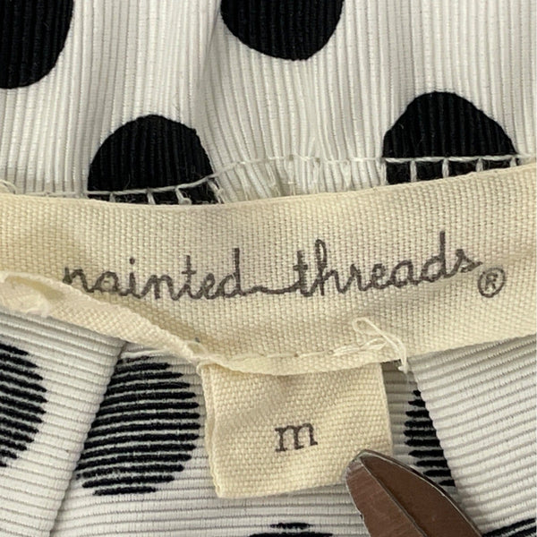 Painted Threads Black & White Polka Dot Bubble Mini Skirt Sz M