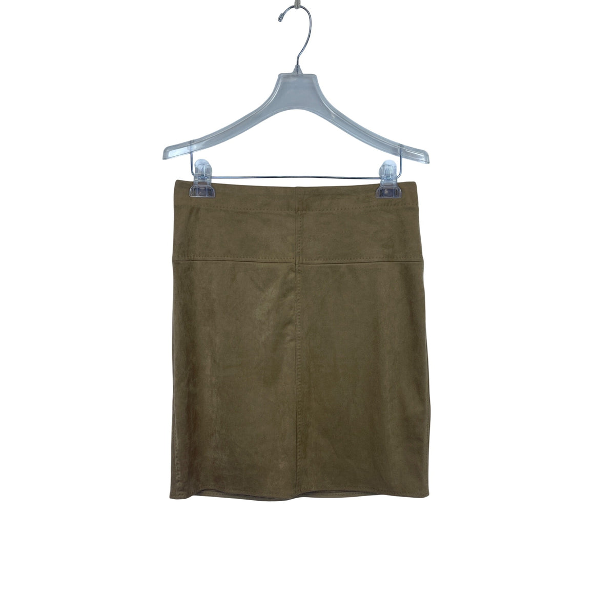 Max Studio Womens Brown Faux Suede Stretch Pencil Skirt Size S