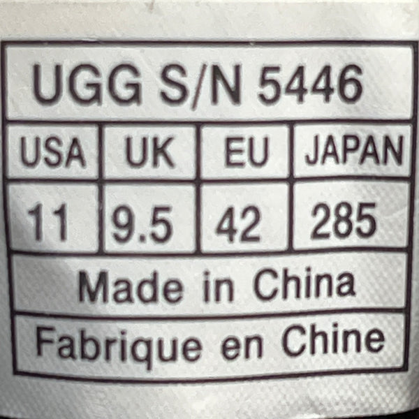 UGG Men’s Brown Waterproof Leather W/ Sheepskin Collar Winter Boots Size 11-New