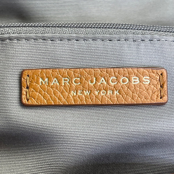 Marc Jacobs Brown Leather With Zip Closure & Adjustable Strap Hobo Shoulder Bag