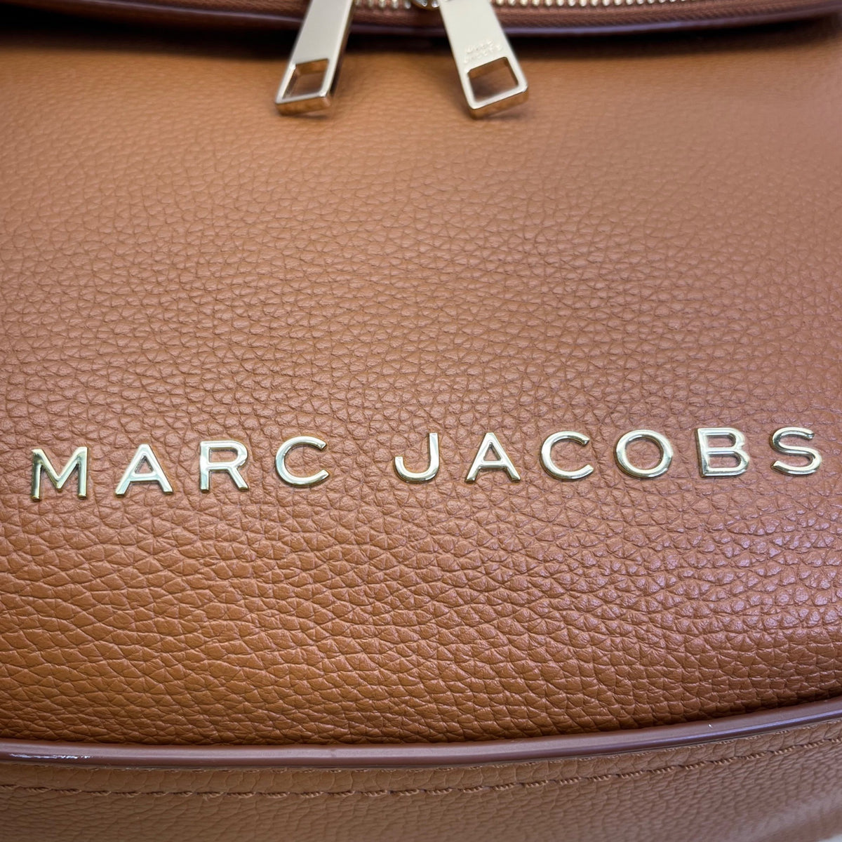 Marc Jacobs Brown Leather With Zip Closure & Adjustable Strap Hobo Shoulder Bag