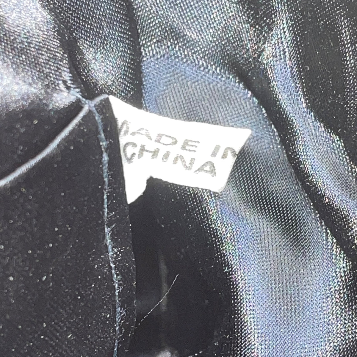 Magid Women’s Black Embroidered Beads Satin Crossbody Strap Mini Evening Bag