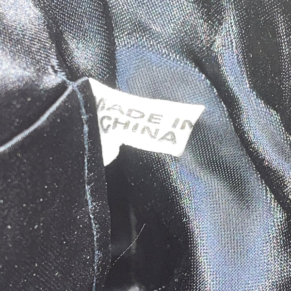 Magid Women’s Black Embroidered Beads Satin Crossbody Strap Mini Evening Bag