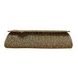 G. Castellari Gold Glitter With Metallic Accents Milano Evening Clutch Purse