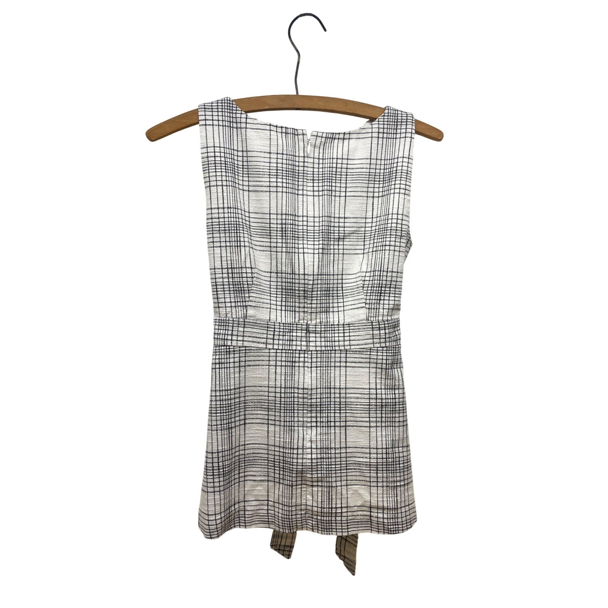 Ann Taylor Womens Plaid Belted Sleeveless Dress Size 00P