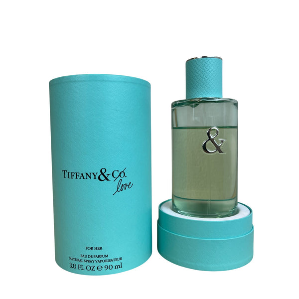 Tiffany & Co. Womens Blue Glass Love Eau De Parfum Fragrance 3 Oz 90 ml Natural Spray