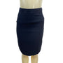 Finity Studio Women's Black Silk Pencil Skirt With Back Slit Size 4 - New