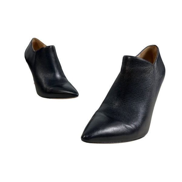 Via Spiga Womens Black Leather Pointed Toe Ankle Booties Size 6.5M