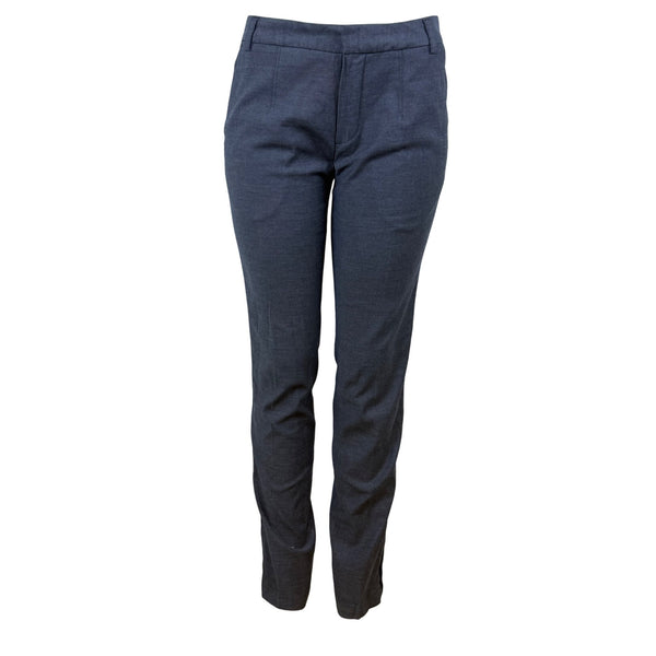 My Pants Women’s Gray Cotton & Viscose Pants Slim Fit Side Stripe Size S