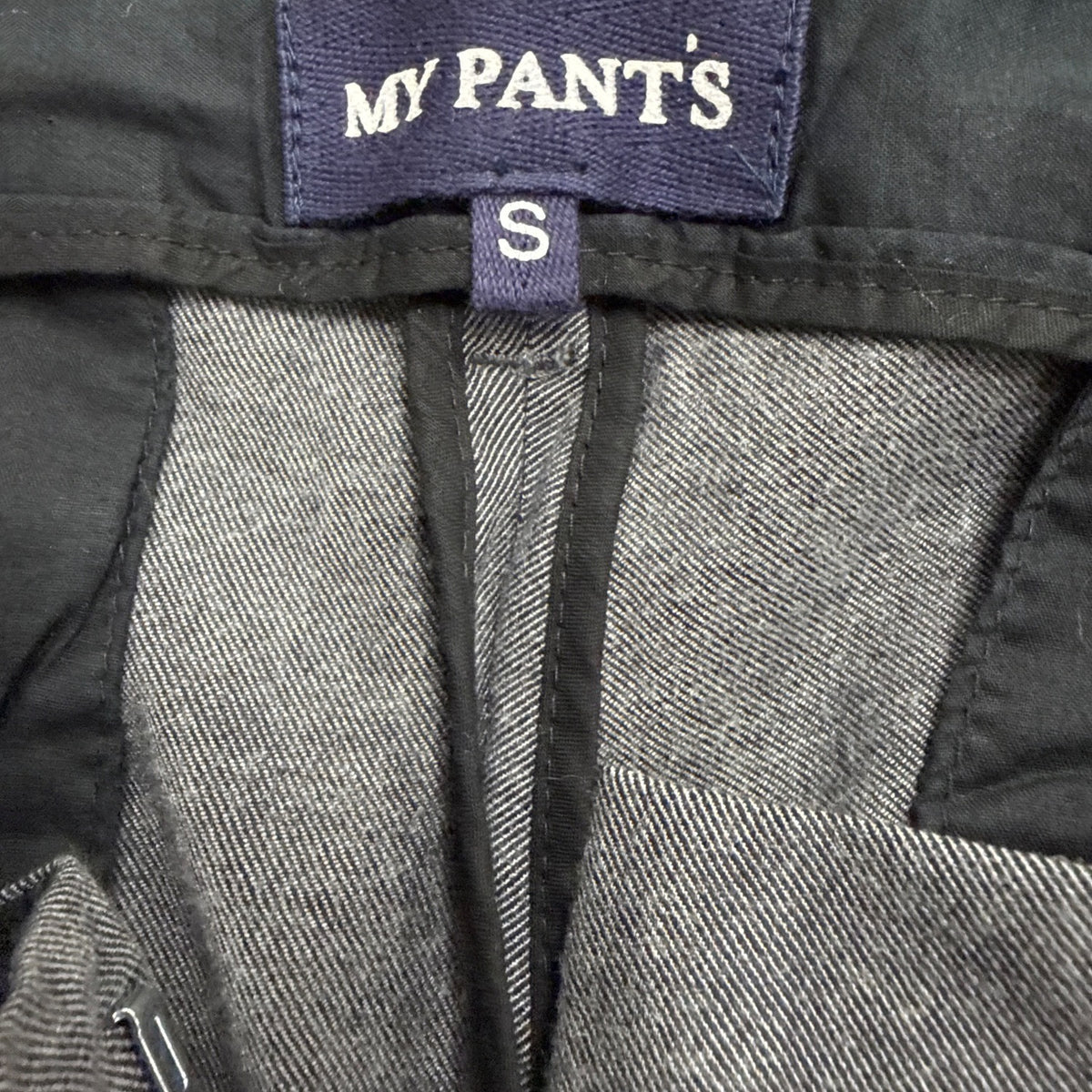 My Pants Women’s Gray Cotton & Viscose Pants Slim Fit Side Stripe Size S