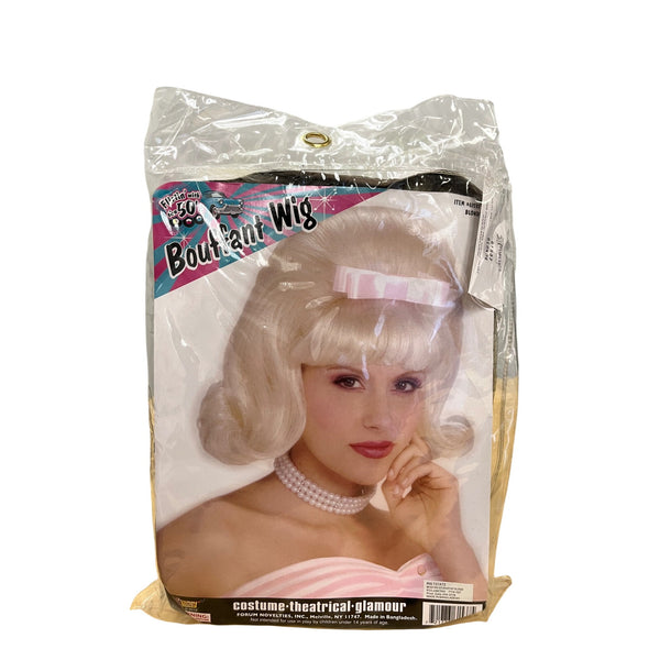 Blonde Female Bouffant Wig Synthetic Costume-Theatrical-Glamour Style Blonde Color Edgy