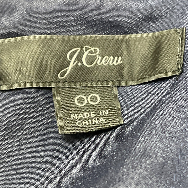 J.Crew Womens Navy Lace Sleeveless Dress Scalloped Hem Slim Fit Size 00