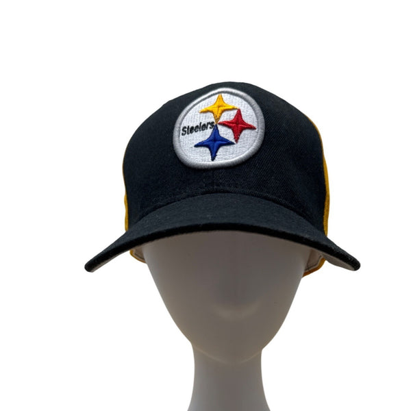 Pittsburgh Steelers NFL New Era 59Fifty Cap Sz 7 5/8 Black & Gold Embroidered