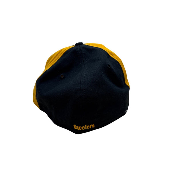 Pittsburgh Steelers NFL New Era 59Fifty Cap Sz 7 5/8 Black & Gold Embroidered