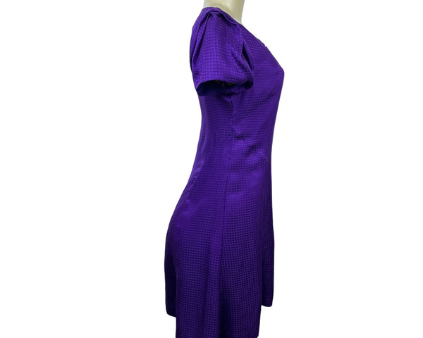 Banana Republic Women’s Purple Puff Sleeve Knee Length A-line Dress Size 0