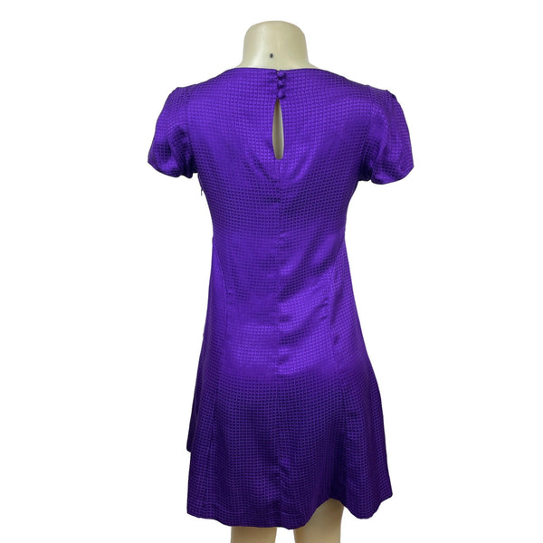 Banana Republic Women’s Purple Puff Sleeve Knee Length A-line Dress Size 0