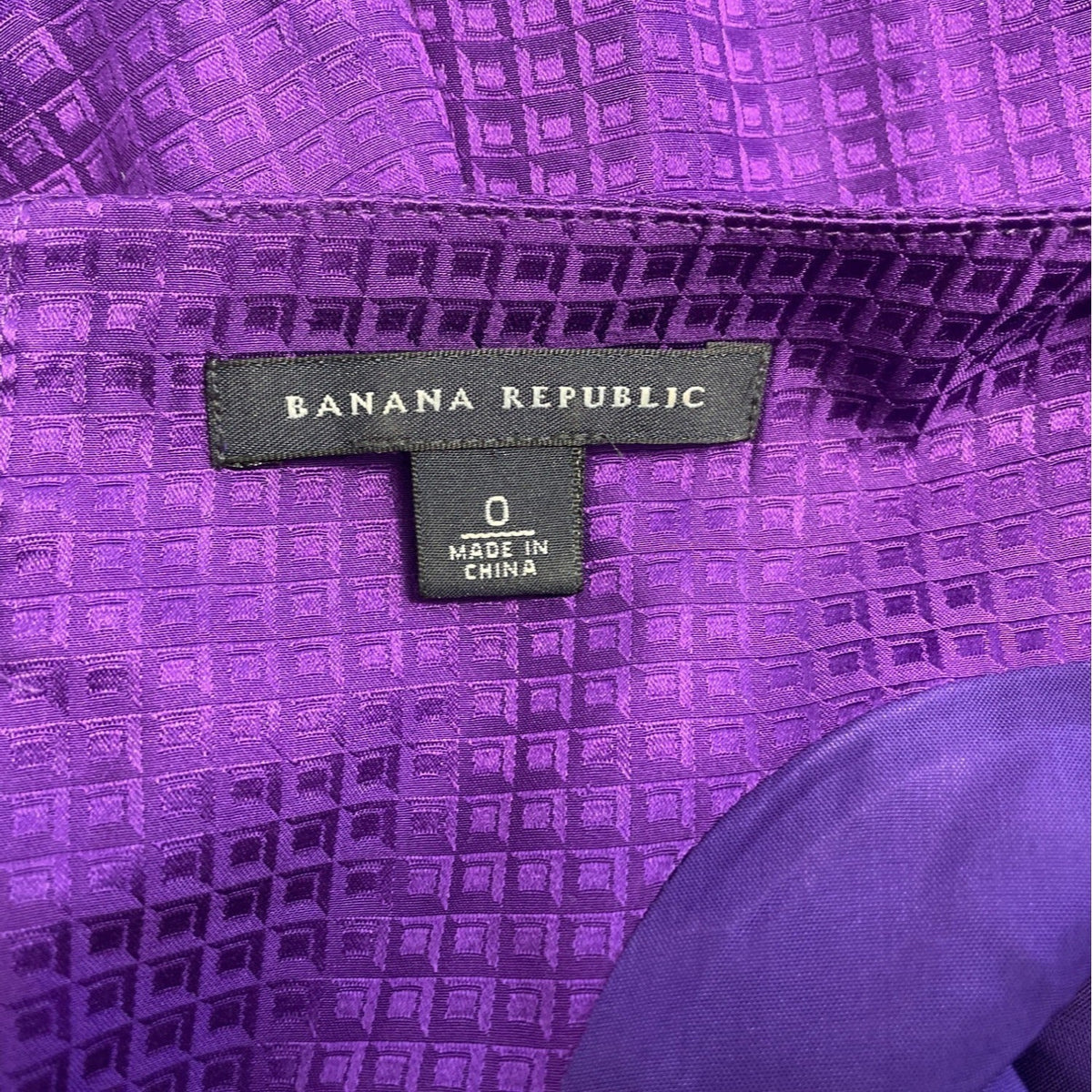 Banana Republic Women’s Purple Puff Sleeve Knee Length A-line Dress Size 0