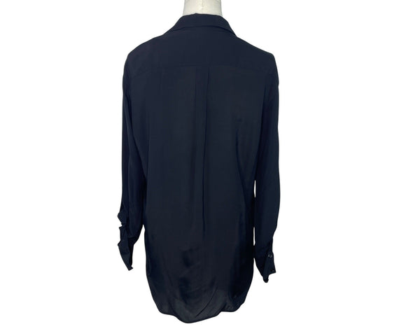 Zara Woman Black Button-Up Blouse Size S- New