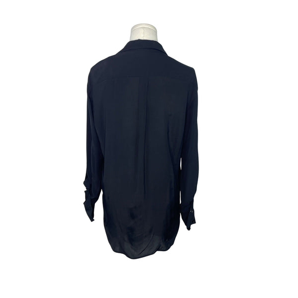 Zara Woman Black Button-Up Blouse Size S- New