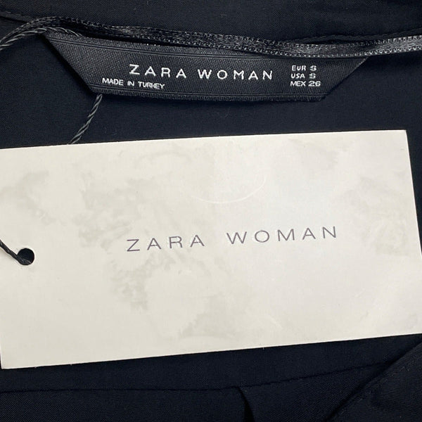 Zara Woman Black Button-Up Blouse Size S- New