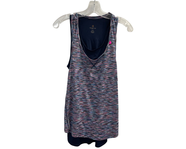 Tangerine Womens Multicolor Tank Top Medium Lightweight Sleeveless Athletic Wear